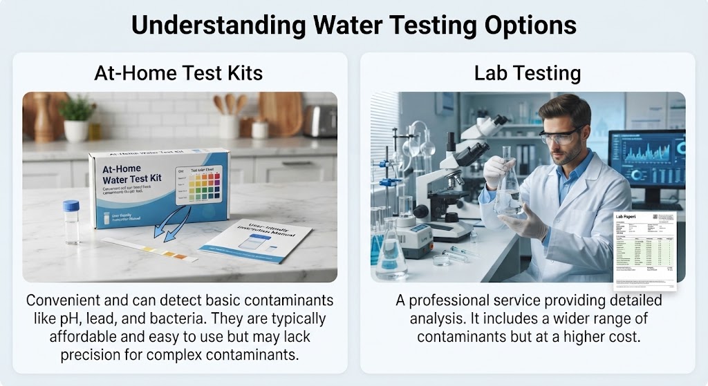 At-Home Water Test Kits vs. Laboratory Services