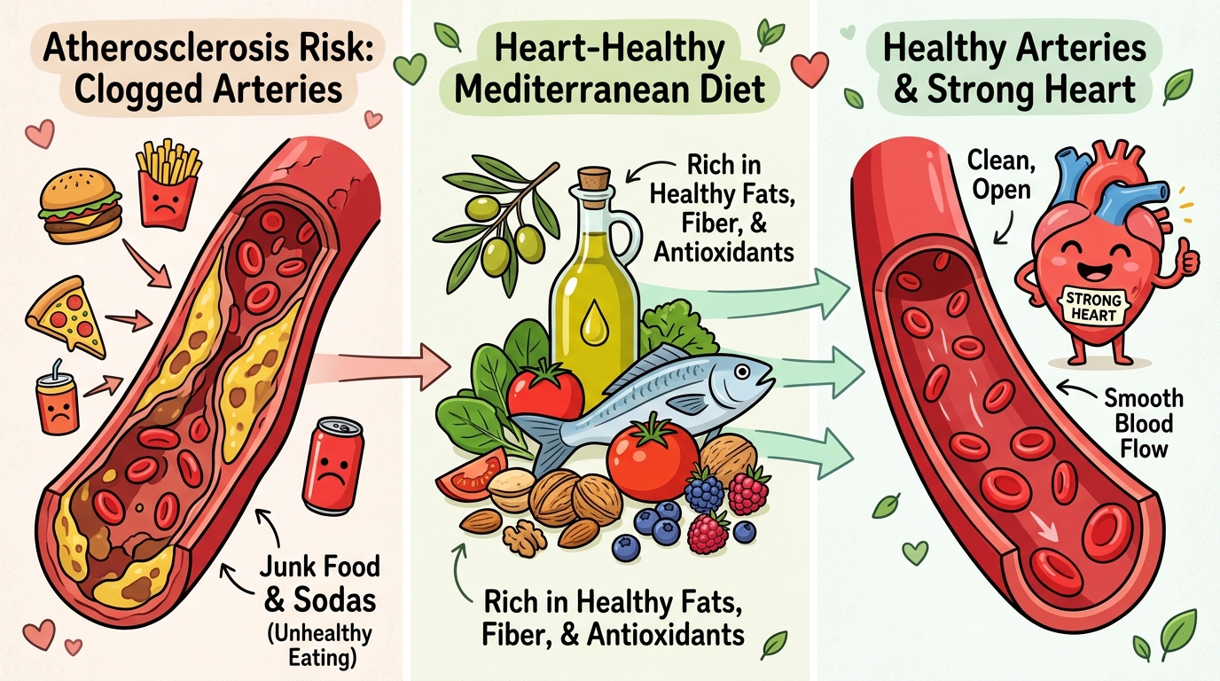 Mediterranean Diet Benefits for Cardiovascular Health