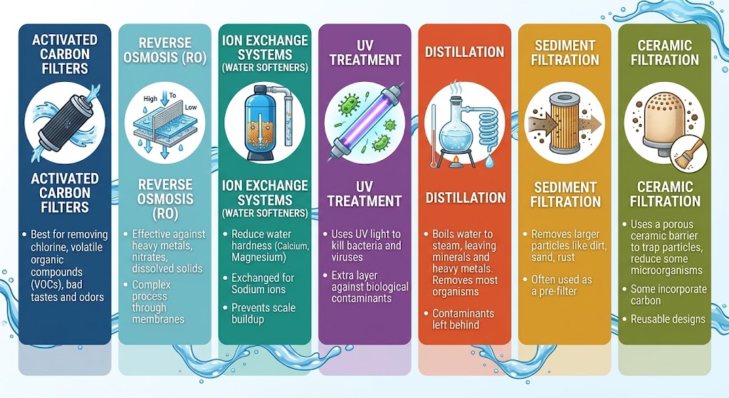 Types of Water Filtration Technologies