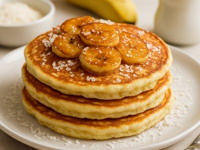 Brazilian Banana and Coconut Pancakes