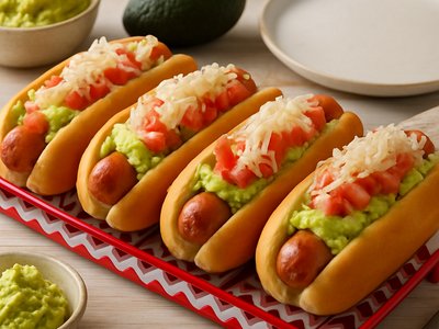 Chilean Completo (Loaded Hot Dogs)