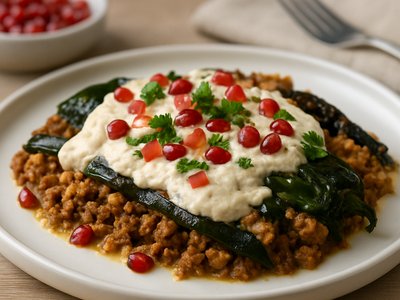 Chiles en Nogada Breakfast Casserole