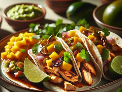 Spicy Chipotle Chicken Tacos with Pineapple Salsa