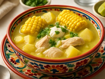 Colombian Chicken Ajiaco Soup