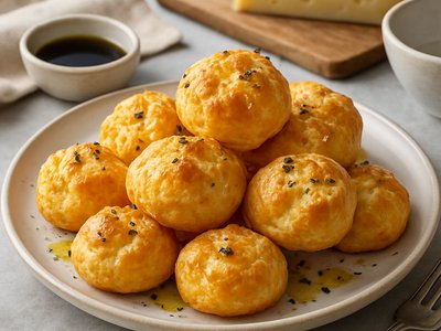 Gougères with Gruyère and Truffle Oil