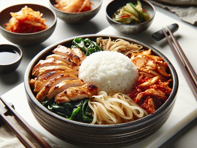 Korean Spicy Chicken Bibimbap