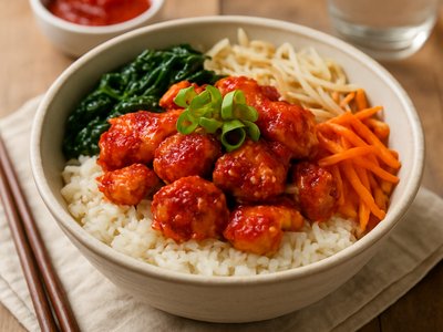 Korean Spicy Chicken Bibimbap