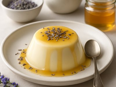 Lavender Honey Panna Cotta