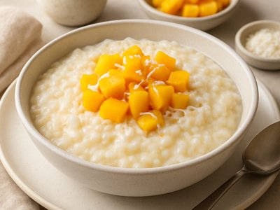 Mango Coconut Rice Pudding