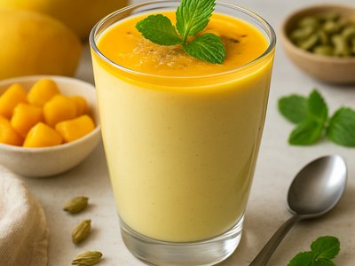 Mango Lassi with Cardamom