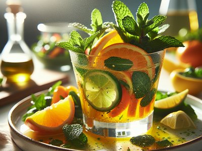 Mediterranean Citrus Mint Cooler