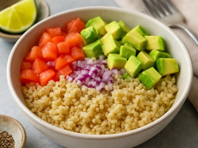 Peruvian Quinoa and Avocado Breakfast Bowl