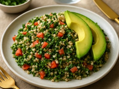 Peruvian Quinoa Tabbouleh with Avocado