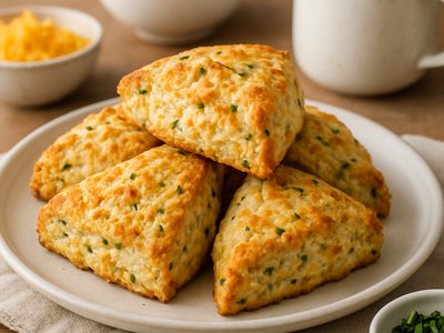 Savory Cheddar and Chive Scones