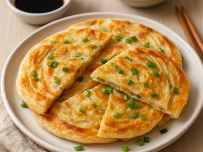Savory Chinese Scallion Pancakes