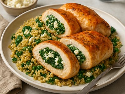 Savory Stuffed Chicken Breasts with Quinoa and Spinach