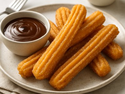 Spanish Churros with Chocolate Sauce