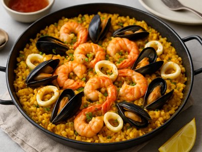 Spanish Seafood Paella
