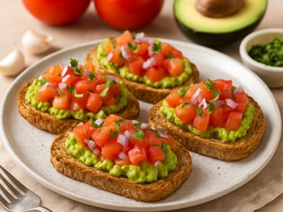 Spanish Tomato Avocado Toast