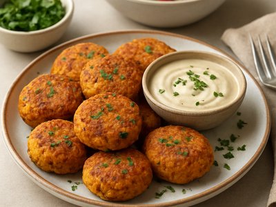 Spiced Chickpea and Sweet Potato Falafel
