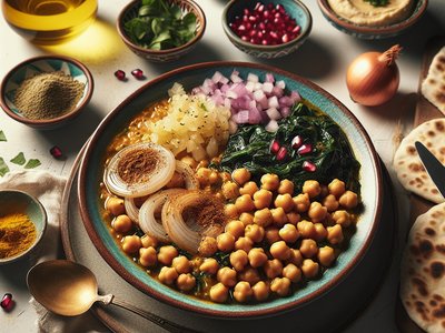 Spiced Chickpea and Spinach Bowl
