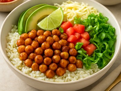 Spicy Chickpea Taco Bowl