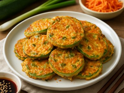 Stuffed Korean-Style Zucchini Fritters